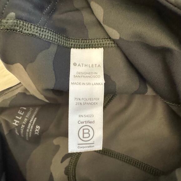 Athleta Ultimate 7/8 Tight Camo Stash Pocket High Rise Leggings XXS - Picture 9 of 16